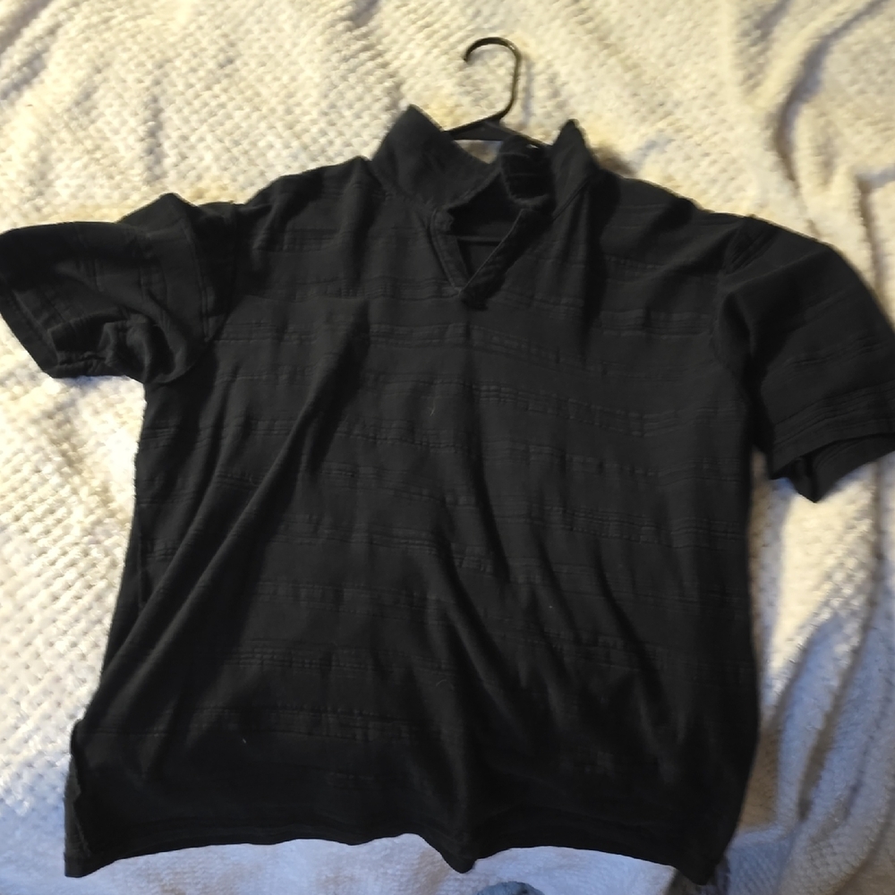 Men's Black Polo Shirt Murano Air Flow